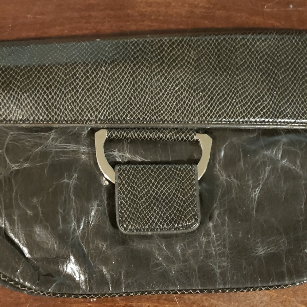 BCBGenerations Large Black Clutch